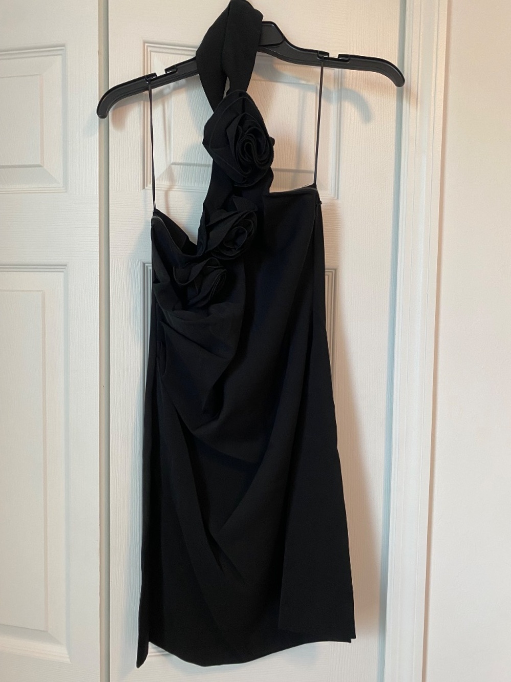 Astr The Label Black Rosette Mini Halter Dress - Picture 6 of 9